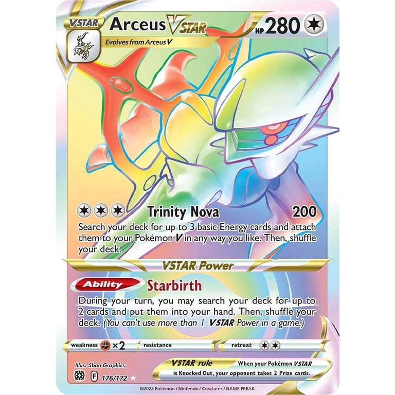 pokemon brilliant stars rare cards Amazon.com: Arceus VSTAR 123/172 Brilliant Stars main image 0