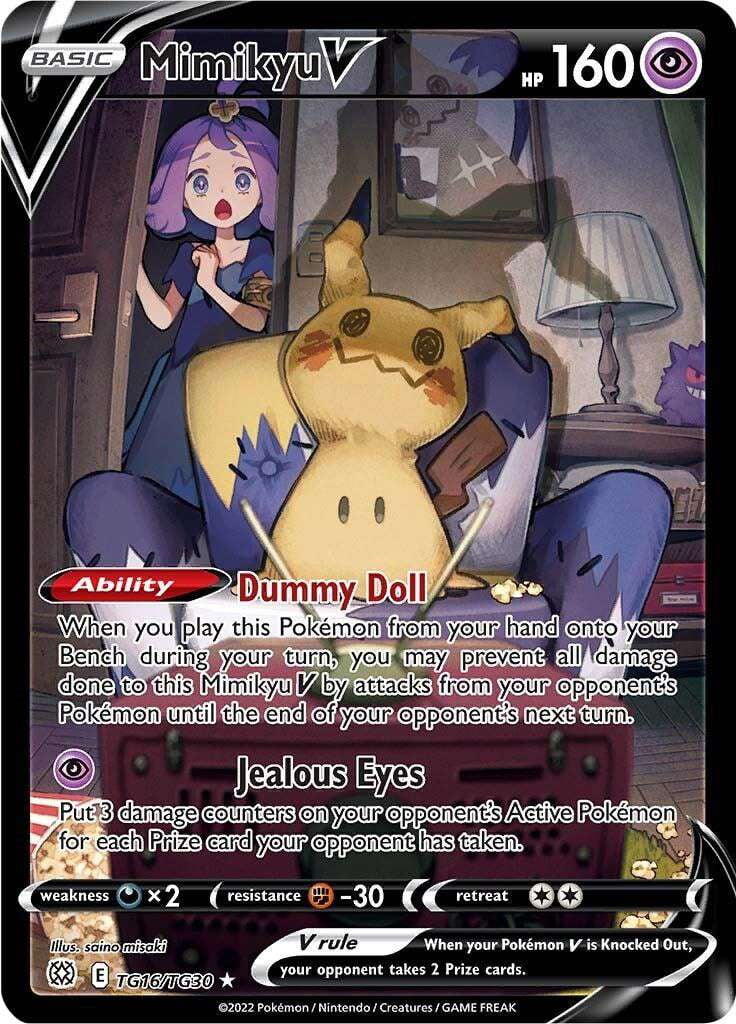 Pokemon Brilliant Stars Mimikyu V TG16