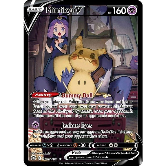 Pokemon Brilliant Stars Mimikyu V TG16