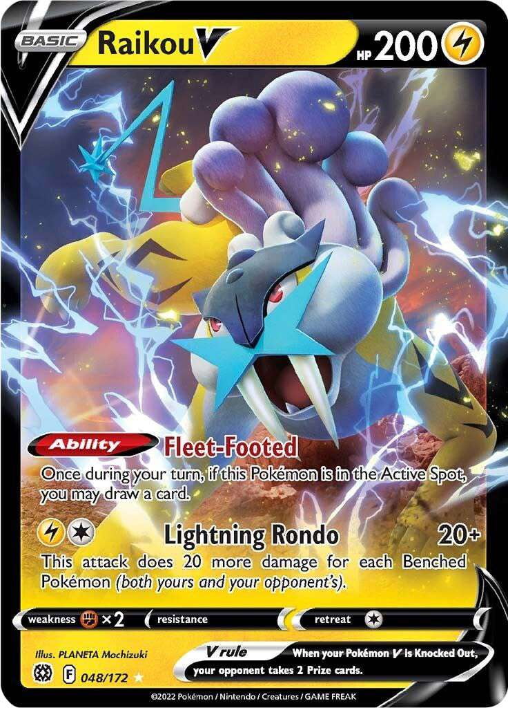 Pokemon Brilliant Stars Raikou V #48 - Walmart.com Pokemon Brilliant Stars Raikou V #48 - Walmart.com
