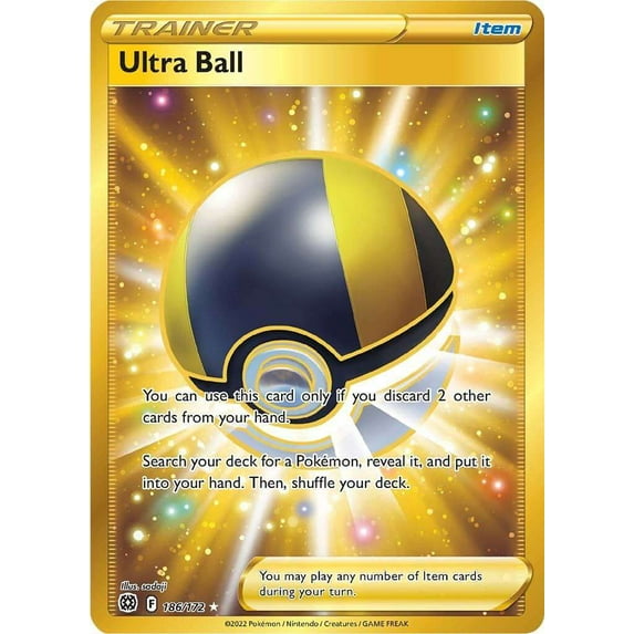 Pokemon Brilliant Stars Ultra Ball #186 (Secret)
