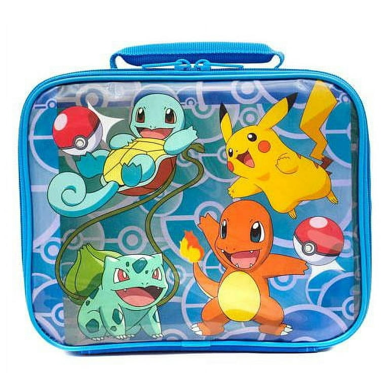 Pokemon Lunchbox Pikachu Insulated Lunch Box Bag Squirtle Charmander  Bulbasaur