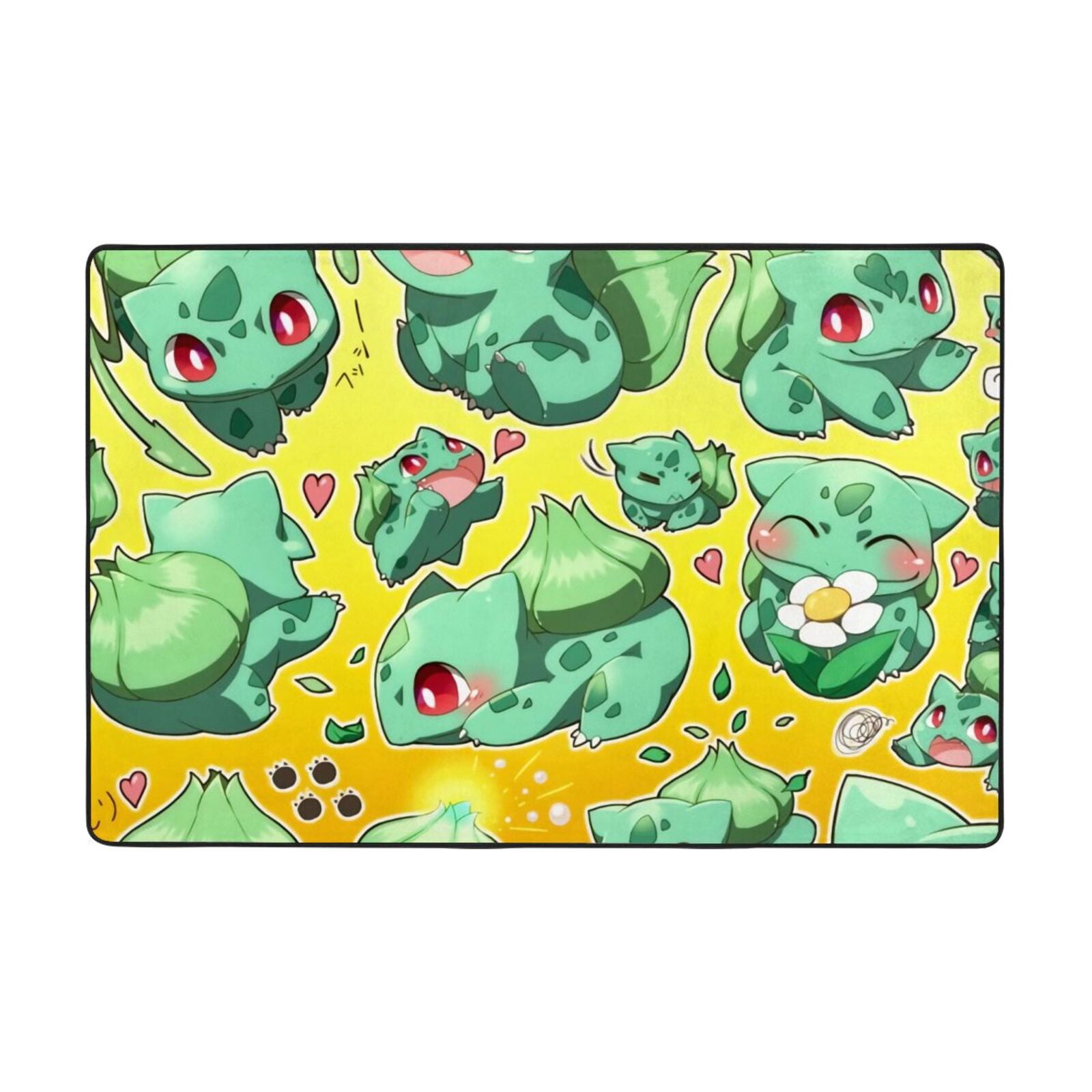 Pokemon Bulbasaur1 Gamer Rug Room Non-Slip Gaming Rug Cool Graffiti ...