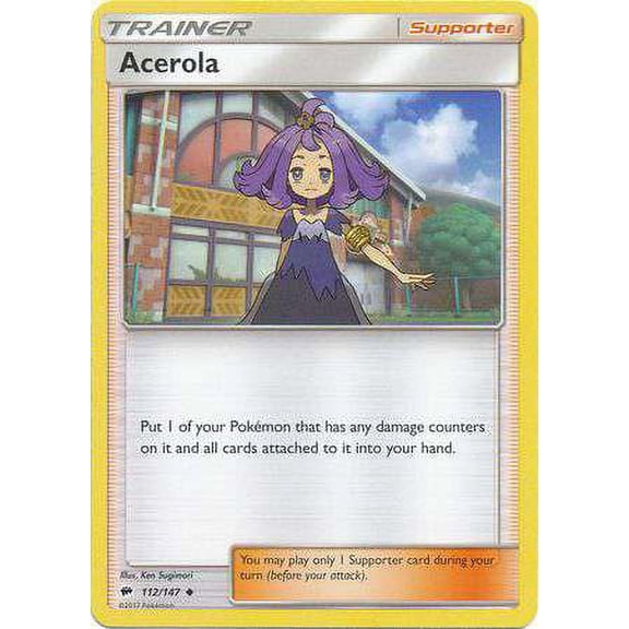 Pokemon Burning Shadows Acerola #112