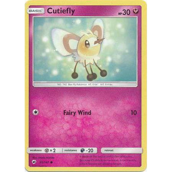 Pokemon Burning Shadows Cutiefly #95
