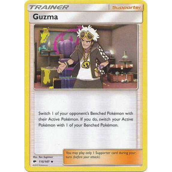 Pokemon Burning Shadows Guzma #115
