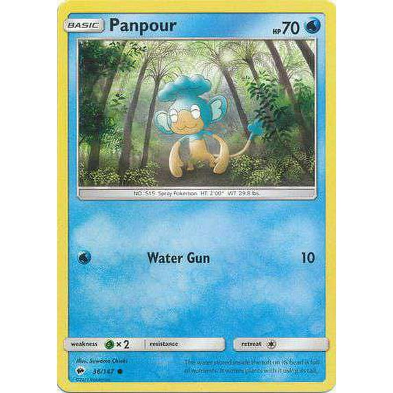 Pokemon Burning Shadows Panpour #36