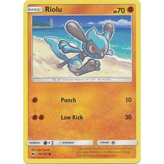 Pokemon Burning Shadows Riolu #70