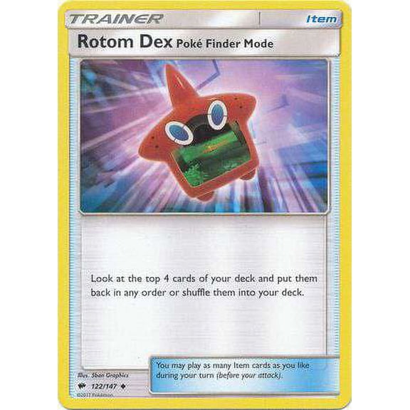 Pokemon Burning Shadows Rotom Dex Pok Finder Mode #122