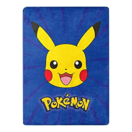 Pokemon Throw Blanket, "Burst Pika", Silk Touch, 100% Polyester, 46" x 60", 1 each