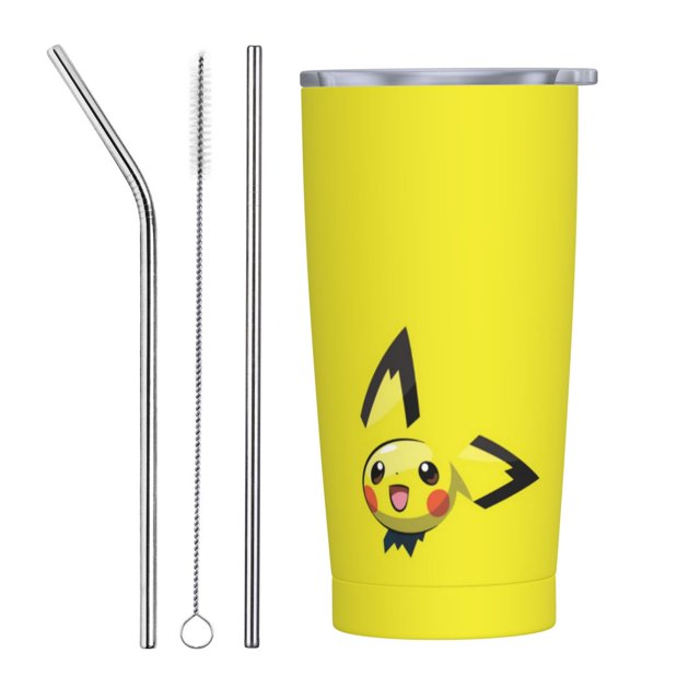 Pokemon Car Mounted Stainless Steel Water Bottle With Large Capacity