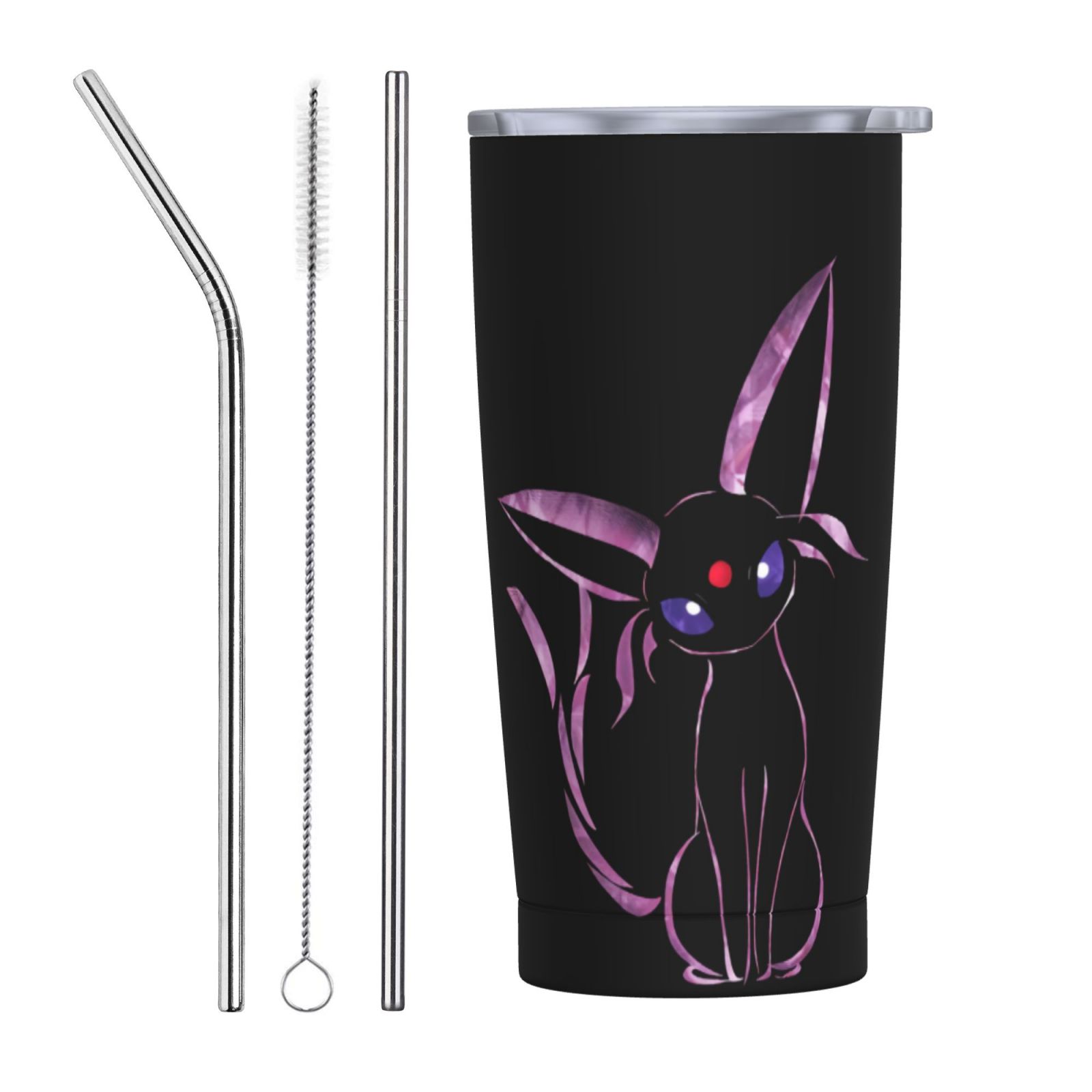 Pokemon Car Mounted Stainless Steel Water Bottle With Large Capacity