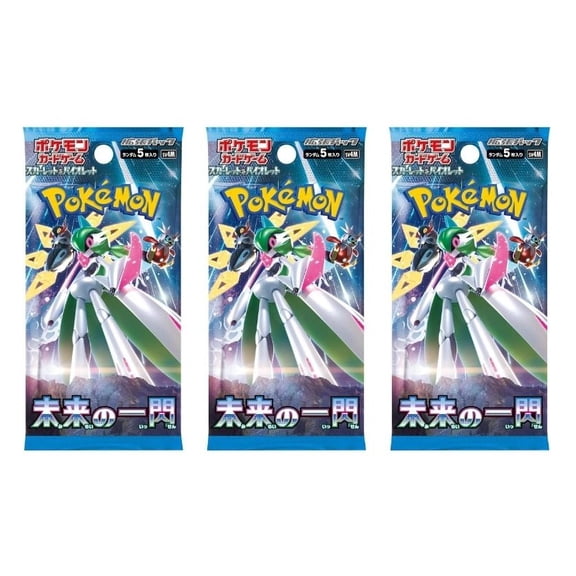 Pokemon Card Game Scarlet & Violet SV4M Future Flash Booster Pack (Japanese) - 3 Packs - 15 Cards Total