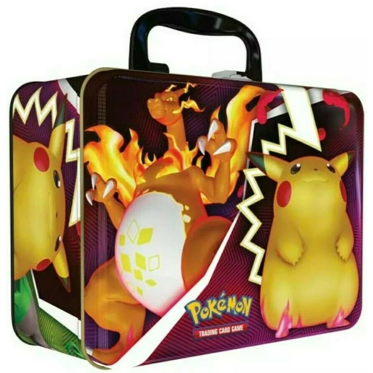 Pokemon Card TCG Collectors Chest Tin Lunchbox w/ 5 Booster Pokemon Card TCG Collectors Chest Tin Lunchbox w/ 5 Booster