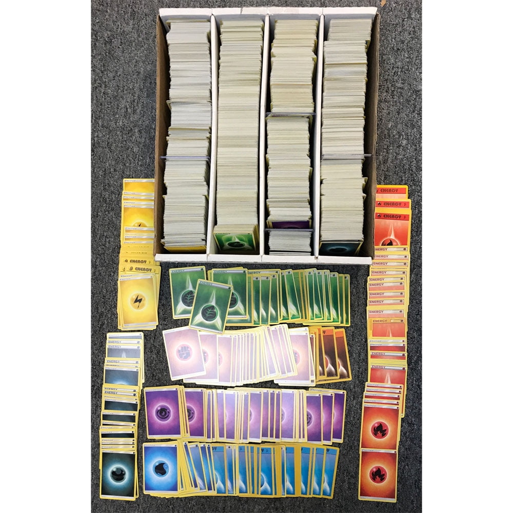 Pokemon Cards - 4300+ ENERGY CARDS Lot (Lightning, Grass, Psychic, Fire, Darkness, Fighting & Water)