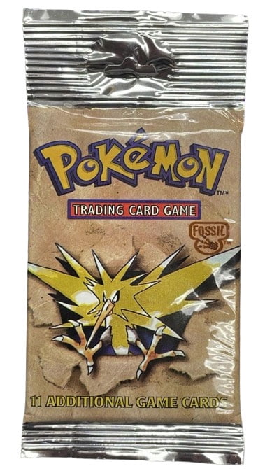 Pokemon Cards - FOSSIL - Booster Pack (11 cards) [Long Tab
