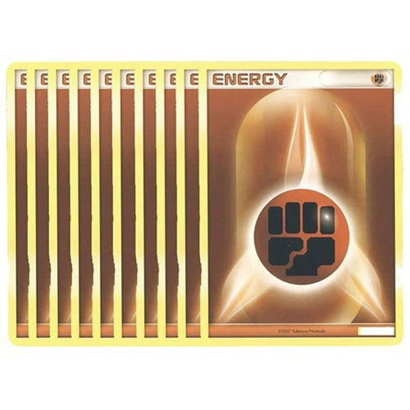 Pokemon Cards LOT of 10 Fighting Energy Cards Brown