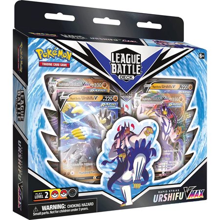 Pokemon Cards - League Battle Decks - RAPID STRIKE URSHIFU VMAX (60-Card Deck, 4 Foils & More)