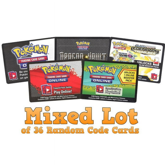 Pokemon Cards - MIXED LOT OF 36 Random CODE CARDS