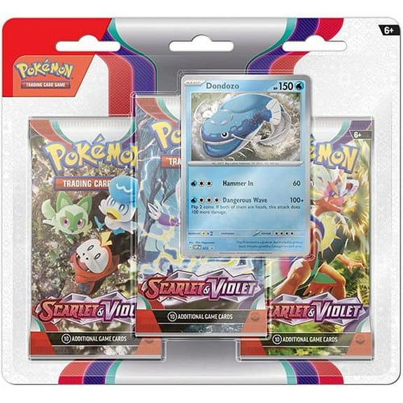 Pokemon Cards - Scarlet & Violet - DONDOZO BLISTER PACK (3 Boosters & 1 Foil)