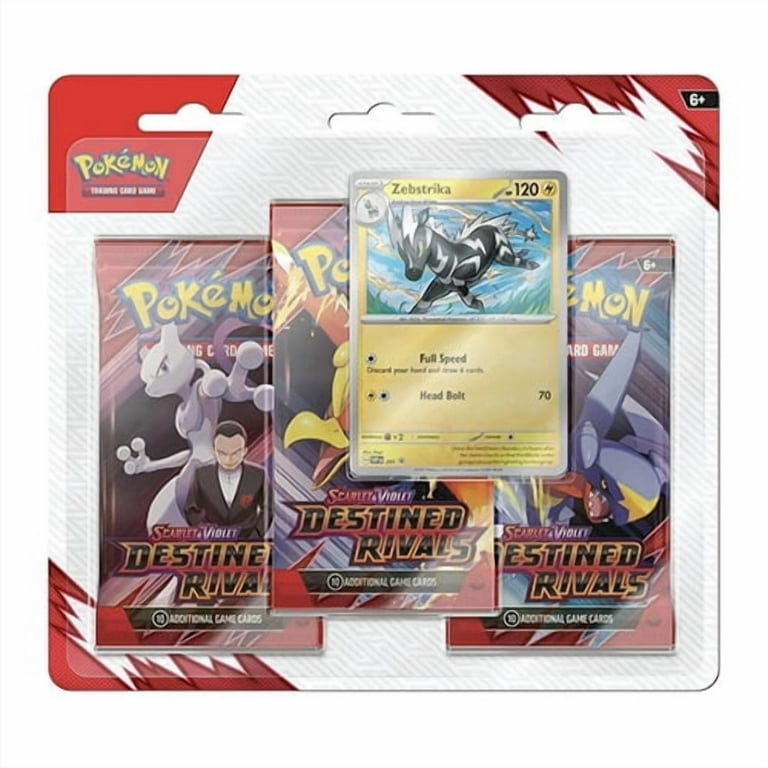 ポケモンカード Zebstrika 3パックセット Pokemon Cards - Scarlet & Violet: Destined Rivals