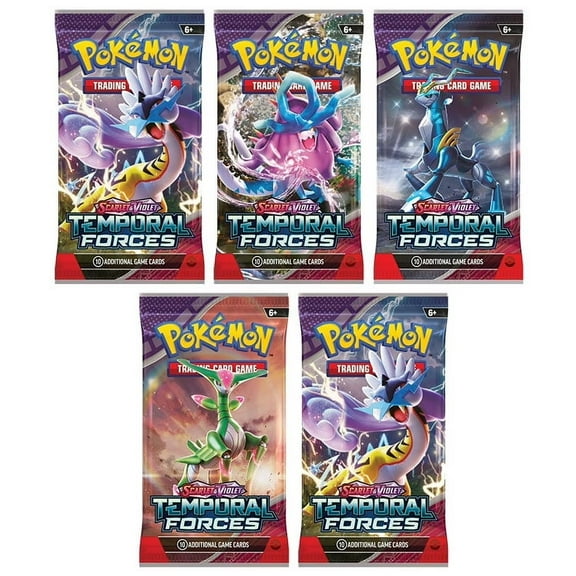 Pokemon Cards - Scarlet & Violet Temporal Forces - BOOSTER PACKS [5 Pack Lot]