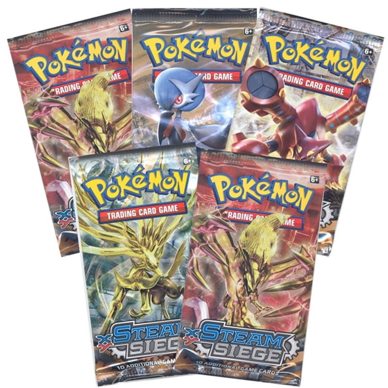 Pokemon Cards - XY Steam Siege - Booster Packs (5 Pack Lot) - Walmart.com