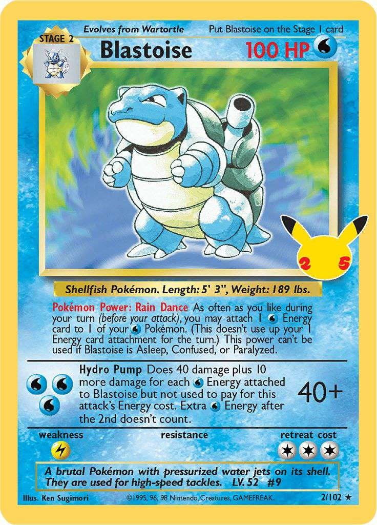 celebrations pokemon card prices Cards - Complete Set Price Guide & List Darkness Colorless Pokemon Celebrations: Classic Collection Blastoise