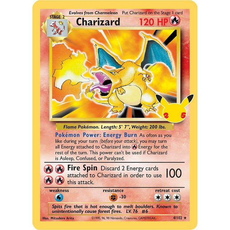 Pokemon Celebrations Classic Collection Charizard #4, Limited Card - Walmart.com Pokemon Celebrations Classic Collection Charizard #4, Limited Card - Walmart.com