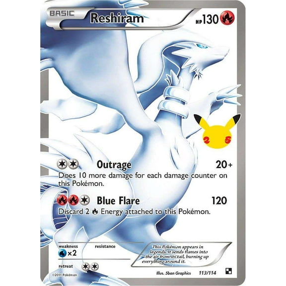 Pokemon Celebrations Classic Collection    Reshiram #113