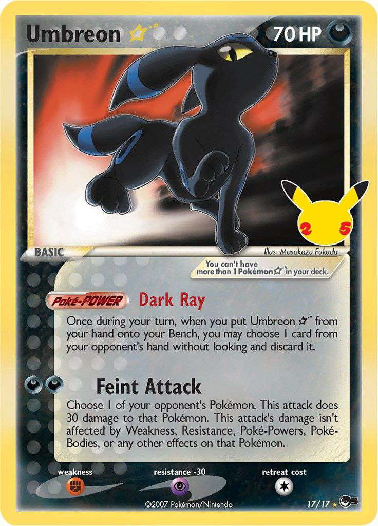 Pokemon Celebrations Classic Collection     Umbreon Star #17