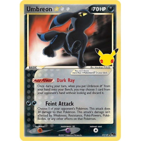 Pokemon Celebrations Classic Collection Umbreon Star #17