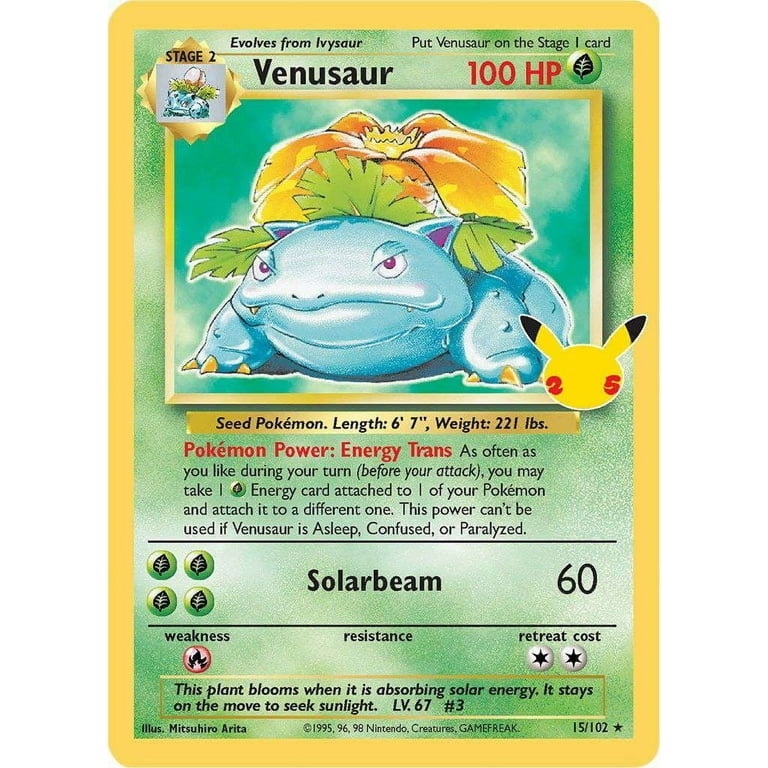 Pokemon Celebrations: Classic Collection Venusaur #15 - Walmart.com