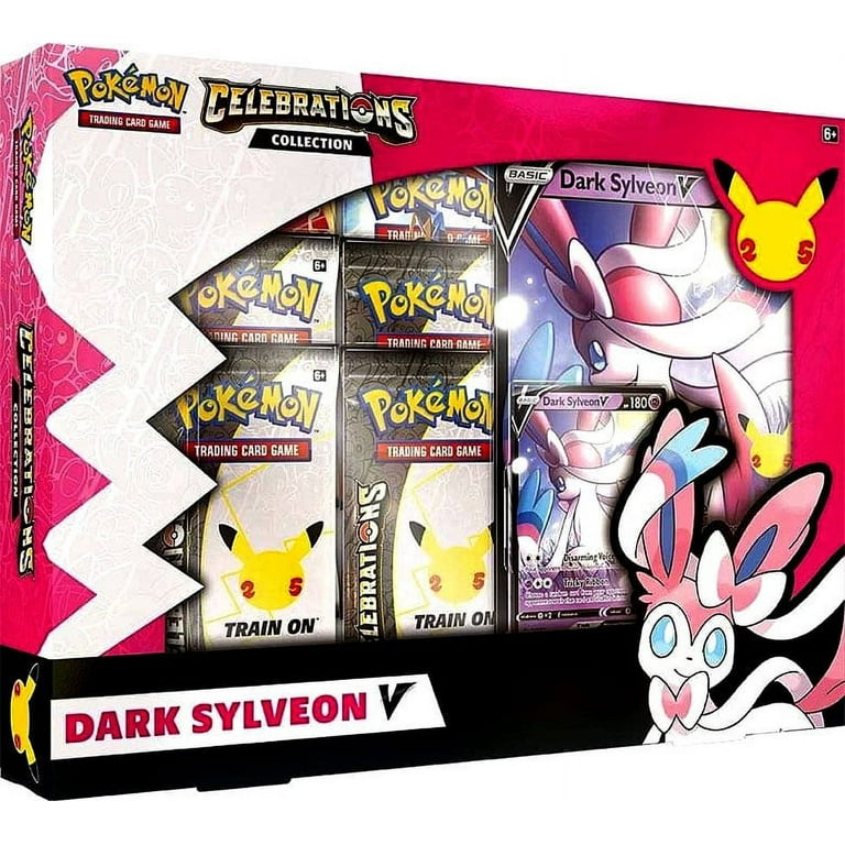 海外限定　Celebrations Dark Sylveon V Box　ポケカ Pokemon Dark Sylveon V Collection Box with Celebrations