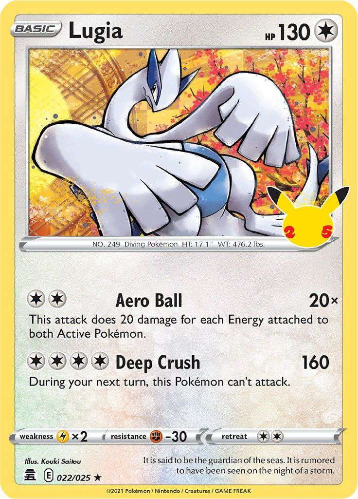 Pokemon Celebrations Holo Rare Lugia #22 - Walmart.com