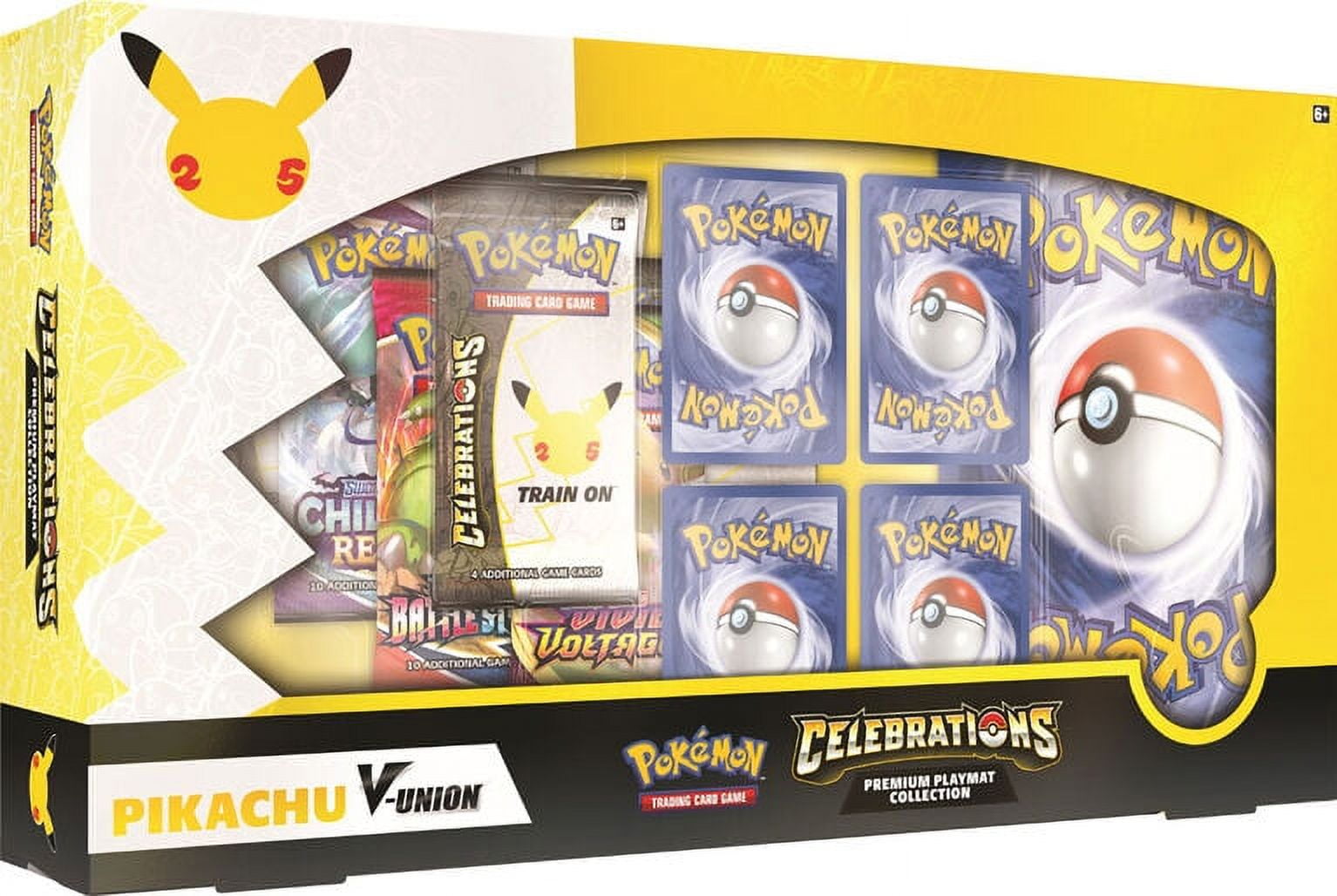 Pokémon Gold Pack Bundle 4 Packs & 1 Pokémon Official Playmat