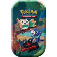thumbnail image 1 of Pokemon Celebrations Rowlet, Litten & Popplio Mini Tin Set (2 Celebrations Booster Packs + 1 Additional Booster Pack & Coin), 1 of 1