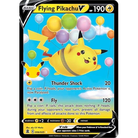 Pokemon Celebrations Ultra Rare Flying Pikachu V #6