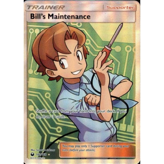 Pokemon Celestial Storm Ultra Rare Bill's Maintenance #162