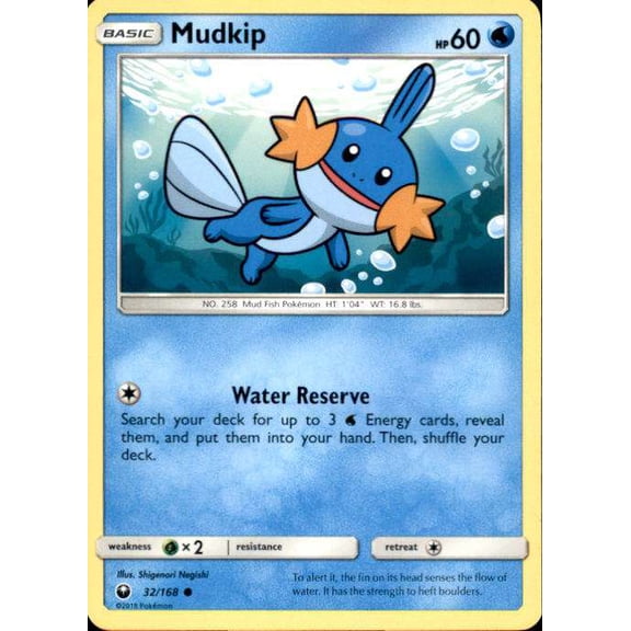 Pokemon Celestial Storm Common Mudkip #32