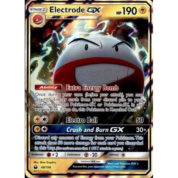 Pokemon Celestial Storm Ultra Rare Electrode GX #48