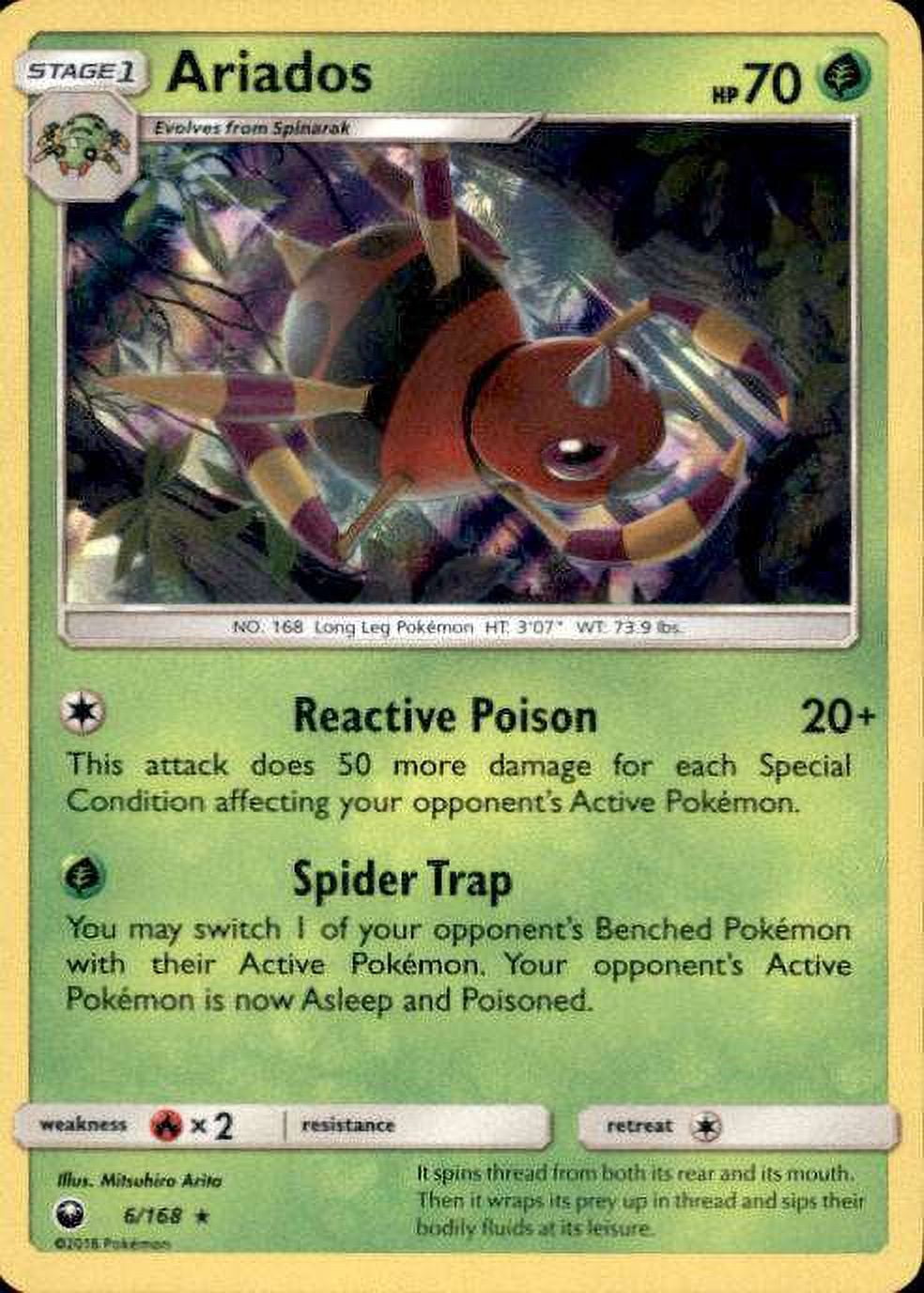 Pokemon Celestial Storm Holo Rare Rare Holo Ariados #6 - Walmart.com