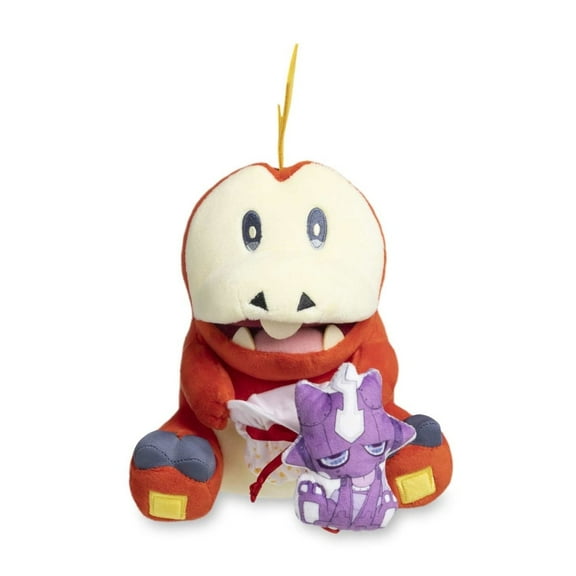 Pokemon Center Fuecoco Pokmon Holiday Workshop Plush - 8  In. with a removable robot Toxel plush