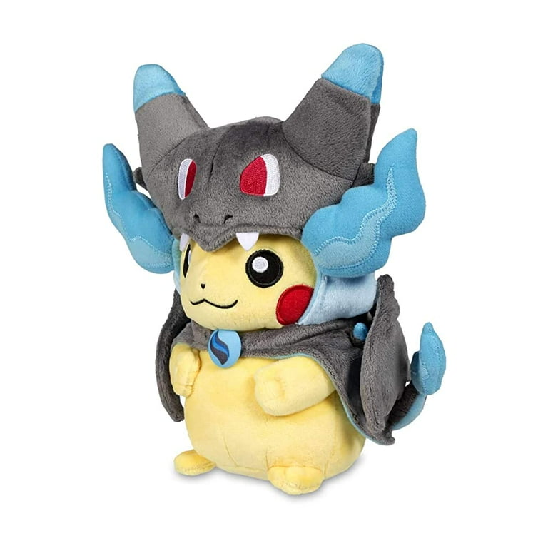 Pokemon Center: Mega Charizard X Costume Pikachu Poké Plush
