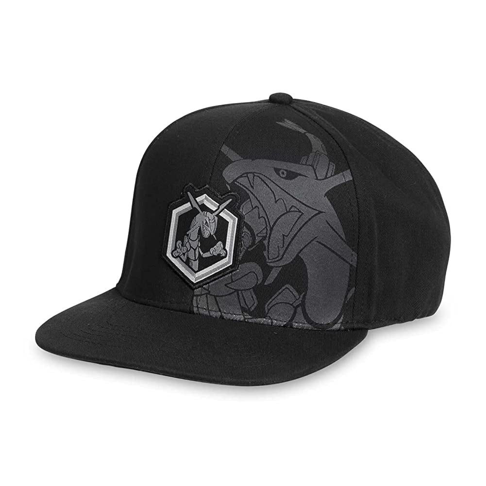 Pokemon Center Rayquaza Black Flat-Bill Hat (One Size-Adult