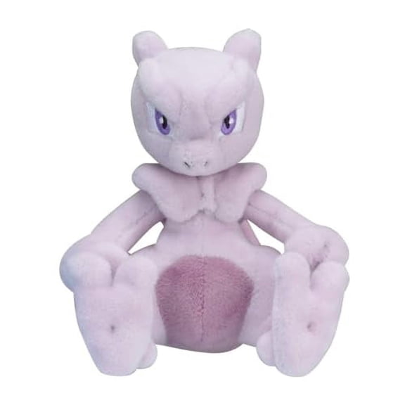 Pokemon Center: Sitting Cuties: Mewtwo Plush # 150 - Generation 1 - 6 In