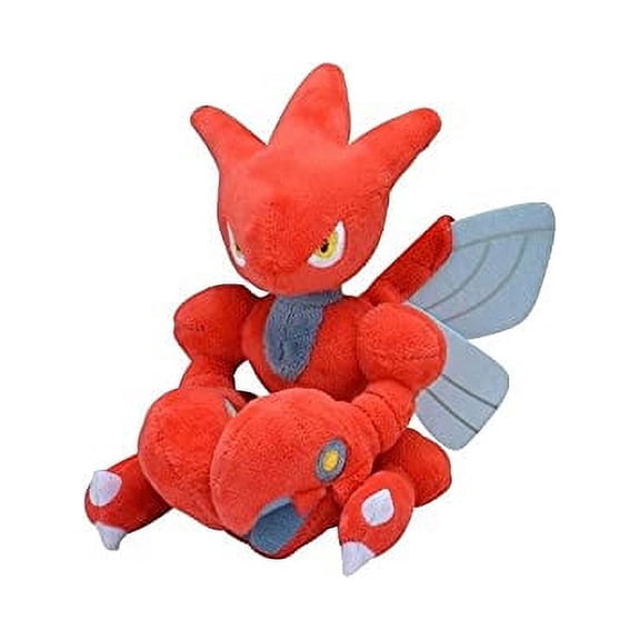 Pokemon Center: Sitting Cuties: Scizor Plush # 212 - Generation 2 - 6 In