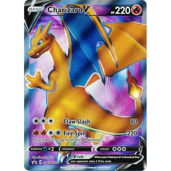 Pokemon Champion's Path Charizard V Promo Card