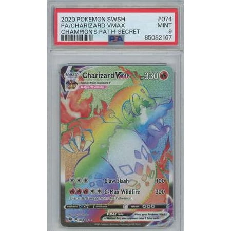 Pokemon Champion's Path Secret Rare Charizard VMAX #74