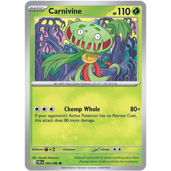 Pokemon Chaos Rising Common Carnivine #4